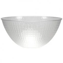 King Zak Premium Heavy Weight Plastic Pixel Servingware 100 Oz Serving Bowl Disposable Dinnerware Bowls