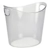 King Zak Disposable Dinnerware Servingware Premium Heavy Weight Plastic Ice BucketSize Options: 5.25qt Ice Bucket