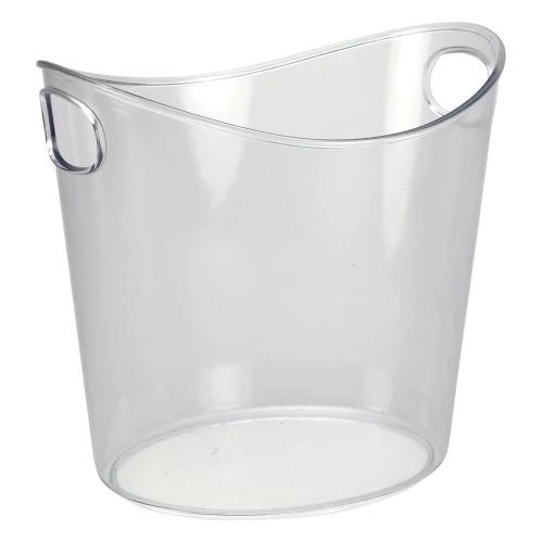 King Zak Disposable Dinnerware Servingware Premium Heavy Weight Plastic Ice Bucket<br />Size Options: 5.25qt Ice Bucket 3 King Zak Disposable Dinnerware Servingware Premium Heavy Weight Plastic Ice BucketSize Options: 5.25qt Ice Bucket