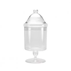 King Zak Premium Heavy Weight Plastic Apothecary Jar