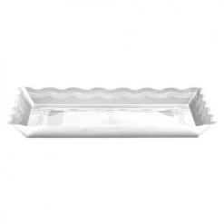 King Zak Premium Heavy Weight Plastic Wave ServingwareSize Options: 9inchx13inch Serving Tray, 12inchx13inch Serving Tray And 12inchx18inch Serving Tray