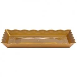 King Zak Premium Heavy Weight Plastic Wave ServingwareSize Options: 9inchx13inch Serving Tray, 12inchx13inch Serving Tray And 12inchx18inch Serving Tray
