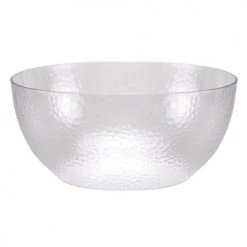 King Zak Premium Extra Heavy Weight Plastic Pebbled Servingware Disposable Dinnerware Bowls
