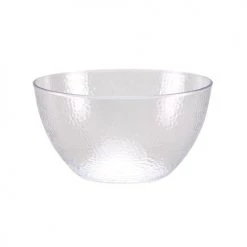 King Zak Premium Extra Heavy Weight Plastic Pebbled Servingware Disposable Dinnerware Bowls