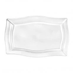 King Zak Premium Extra Heavy Weight Plastic Fluted Servingware