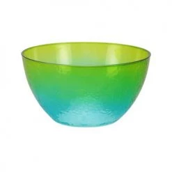 King Zak Plastic Solid Color Party Pebble ServingbowlSize Options: 140oz Blue/Green Serving Bowl, 60oz Blue/Green Serving Bowl, 30oz Blue/Green Serving Bowl, 140oz Pink/Orange Serving Bowl, 60oz Pink/Orange Serving Bowl, And 30oz Pink/Orange Serving Bowl Disposable Dinnerware Bowls