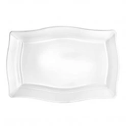 King Zak Premium Extra Heavy Weight Plastic Fluted Servingware