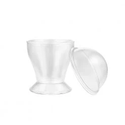 King Zak Premium Plastic Mini Servingware Disposable Dinnerware Servingware