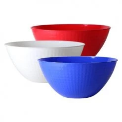King Zak Premium Heavy Weight Plastic Pixel Servingware 100 Oz Serving Bowl Disposable Dinnerware Bowls