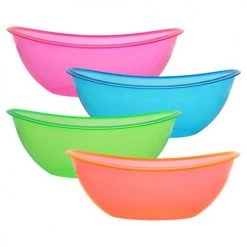 King Zak Plastic Neon 80oz Servingbowl