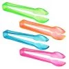 King Zak Plastic Neon Ice Tongs