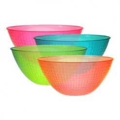 King Zak Plastic Neon 100oz Servingbowl Tabletop