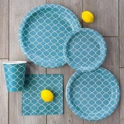 King Zak Premium Paper Lattice TablewareSize Options: 10inch Plate, 8.75inch Plate, 7inch Plate, 20oz Bowl, 12oz Bowl, 12oz Cup., And Lunch Napkin Everyday Tableware