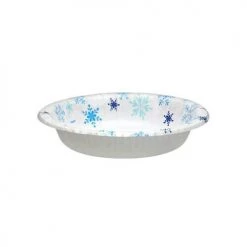 King Zak Premium Paper Snowflake DinnerwareSize Options: 10inch Plate, 8.75inch Plate, 7inch Plate, 20oz Bowl And 12oz Cup Tabletop
