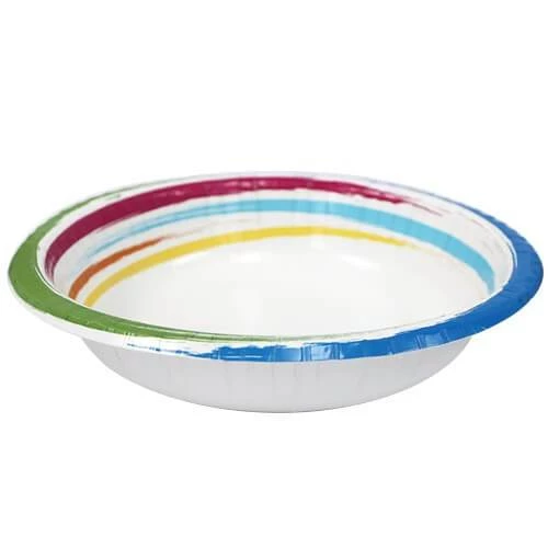 King Zak Tabletop Brushstrokes Tableware<br />Size Options: Size Options: 12inch Plate, 10inch Plate, 8.75inch Plate, 7inch Plate, 20oz Bowl, 12oz Bowl, 12oz Cup., And Lunch Napkin 8 King Zak Tabletop Brushstrokes TablewareSize Options: Size Options: 12inch Plate, 10inch Plate, 8.75inch Plate, 7inch Plate, 20oz Bowl, 12oz Bowl, 12oz Cup., And Lunch Napkin