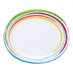 King Zak Tabletop Brushstrokes TablewareSize Options: Size Options: 12inch Plate, 10inch Plate, 8.75inch Plate, 7inch Plate, 20oz Bowl, 12oz Bowl, 12oz Cup., And Lunch Napkin