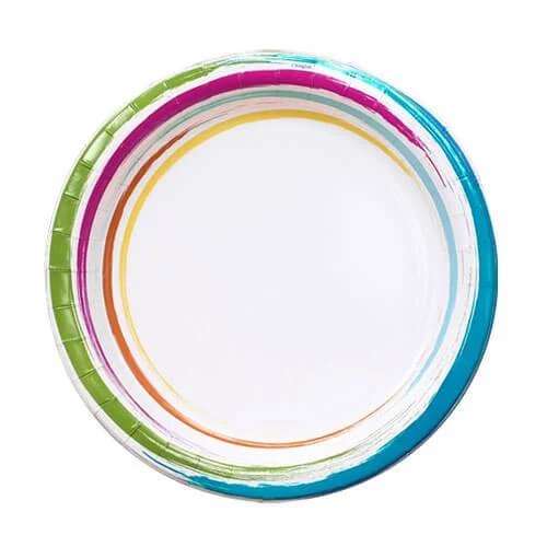 King Zak Tabletop Brushstrokes Tableware<br />Size Options: Size Options: 12inch Plate, 10inch Plate, 8.75inch Plate, 7inch Plate, 20oz Bowl, 12oz Bowl, 12oz Cup., And Lunch Napkin 7 King Zak Tabletop Brushstrokes TablewareSize Options: Size Options: 12inch Plate, 10inch Plate, 8.75inch Plate, 7inch Plate, 20oz Bowl, 12oz Bowl, 12oz Cup., And Lunch Napkin