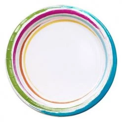 King Zak Tabletop Brushstrokes Tableware<br />Size Options: Size Options: 12inch Plate, 10inch Plate, 8.75inch Plate, 7inch Plate, 20oz Bowl, 12oz Bowl, 12oz Cup., And Lunch Napkin 14 King Zak Tabletop Brushstrokes TablewareSize Options: Size Options: 12inch Plate, 10inch Plate, 8.75inch Plate, 7inch Plate, 20oz Bowl, 12oz Bowl, 12oz Cup., And Lunch Napkin