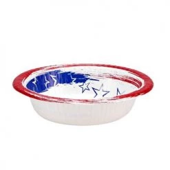 King Zak Tabletop Premium Heavy Weight Paper Stars 'N Stripes TablewareSize Options: 12inch Plate, 10inch Plate, 8.75inch Plate, 7inch Plate, 12oz Bowl, 20oz Bowl, Lunch Napkin, 12oz Cup And Combo Cutlery
