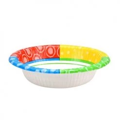 King Zak Premium Paper Dazzling Dots TablewareSize Options: Size Options: 10inch Plate, 8.75inch Plate, 7inch Plate, 20oz Bowl, 12oz Bowl, 12oz Cup., And Lunch Napkin