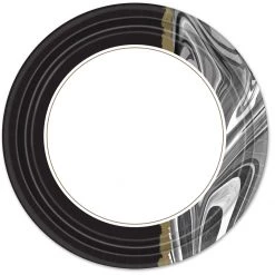 King Zak Premium Paper Signature TablewareSize Options: 12inch Plate, 10inch Plate, 8.5inch Plate, 6.75inch Plate, 20oz Plate, Lunch Napkin, And 12oz Cup Tabletop