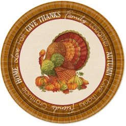 King Zak Everyday Disposable Plates Premium Paper Thanks TablewareSize Options: 10inch Plate, 8.5inch Plate, 6.75inch Plate, And Lunch Napkin