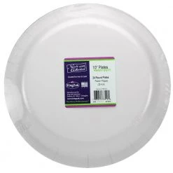 King Zak Everyday Disposable Plates Premium Paper Thanks TablewareSize Options: 10inch Plate, 8.5inch Plate, 6.75inch Plate, And Lunch Napkin
