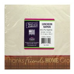 King Zak Everyday Disposable Plates Premium Paper Thanks TablewareSize Options: 10inch Plate, 8.5inch Plate, 6.75inch Plate, And Lunch Napkin