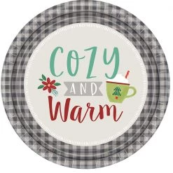 King Zak Nicole Home Collection Premium Paper Warm Thoughts TablewareSize Options: 10inch Plate, 8.5inch Plate, 6.75inch Plate, And Lunch Napkin