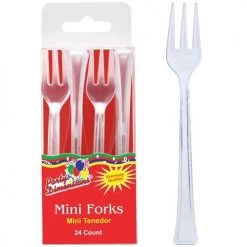 King Zak Plastic Mini CutlerySize Options: Mini Fork And Mini Spoon