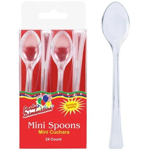 King Zak Plastic Mini Cutlery<br />Size Options: Mini Fork And Mini Spoon 4 King Zak Plastic Mini CutlerySize Options: Mini Fork And Mini Spoon
