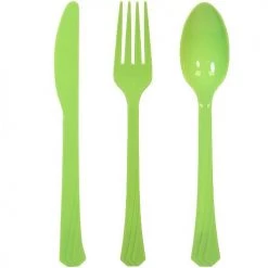 King Zak Premium Heavy Weight Plastic Combo Cutlery Disposable Dinnerware Cutlery