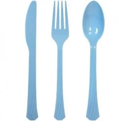 King Zak Premium Heavy Weight Plastic Combo Cutlery Disposable Dinnerware Cutlery