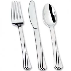 King Zak Disposable Dinnerware Cutlery Premium Heavy Weight Plastic Polished Cutlery