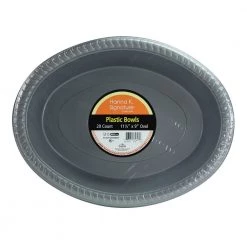 King Zak Premium Heavy Weight Plastic Oval ServingwareSize Options: 12.25