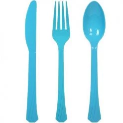 King Zak Premium Heavy Weight Plastic Combo Cutlery Disposable Dinnerware Cutlery