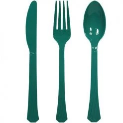 King Zak Premium Heavy Weight Plastic Combo Cutlery Disposable Dinnerware Cutlery