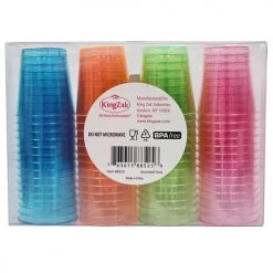 King Zak Plastic Neon TumblerSize Options: 1oz Tumbler And 2oz Tumbler