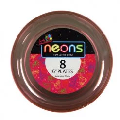 King Zak Plastic Neon Tableware<br />Size Options: 9inch Plate, 6inch Plate, 10oz Bowl And 6oz Bowl 10 King Zak Plastic Neon TablewareSize Options: 9inch Plate, 6inch Plate, 10oz Bowl And 6oz Bowl