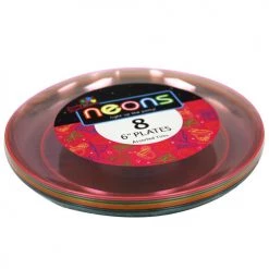 King Zak Plastic Neon Tableware<br />Size Options: 9inch Plate, 6inch Plate, 10oz Bowl And 6oz Bowl 11 King Zak Plastic Neon TablewareSize Options: 9inch Plate, 6inch Plate, 10oz Bowl And 6oz Bowl