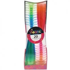 King Zak Plastic Neon CupSize Options: 5oz Cup And 12oz Margarita Cup Everyday Tableware