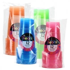 King Zak Plastic Neon CupSize Options: 10oz Cup And 18oz Cup