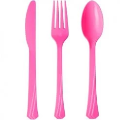 King Zak Premium Heavy Weight Plastic Combo Cutlery Disposable Dinnerware Cutlery