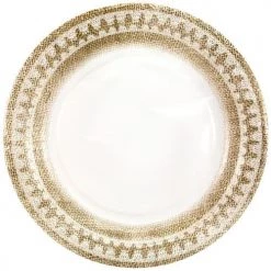 King Zak Tabletop Premium Extra Heavy Weight Paper Burlap Dinnerware & TablewareSize Options: 10.25inch Plate, 7inch Plate, 9oz Cup, Lunch Napkin And Beverage Napkin