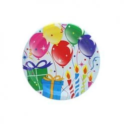 King Zak Premium Heavy Weight Paper Birthday Balloons TablewareSize Options: 9inch Plate, 7inch Plate, Lunch Napkin, 9oz Cup And 54inchx96inch Tablecover