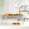 King Zak Disposable Aluminum Aluminum Decorative Chafing Rack W/Fuel Holder 2 King Zak Disposable Aluminum Aluminum Decorative Chafing Rack W/Fuel Holder