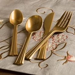 King Zak Premium Heavy Weight Plastic Combo Cutlery Disposable Dinnerware Cutlery