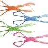 King Zak Everyday Tableware Plastic Neon Salad Tongs