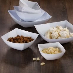 King Zak Premium Extra Heavy Weight Plastic Fluted Servingware